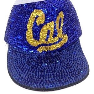 Vintage UC Berkeley Cal sequin baseball cap